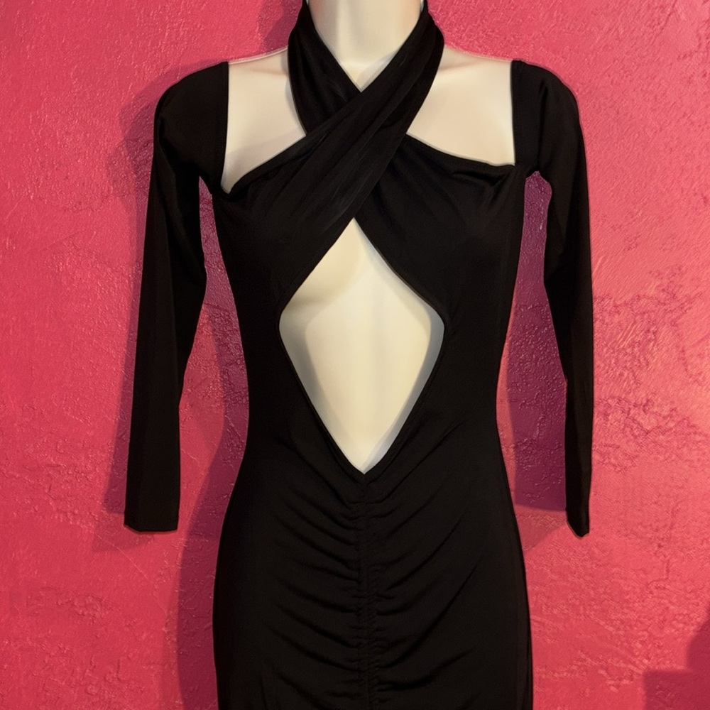 NWT Fashion Nova. Midnight in Manhattan mini dress. Size small - Picture 6 of 9